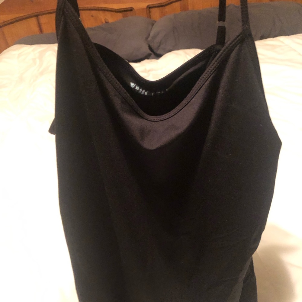White House black market black built in shelf bra tank size medium